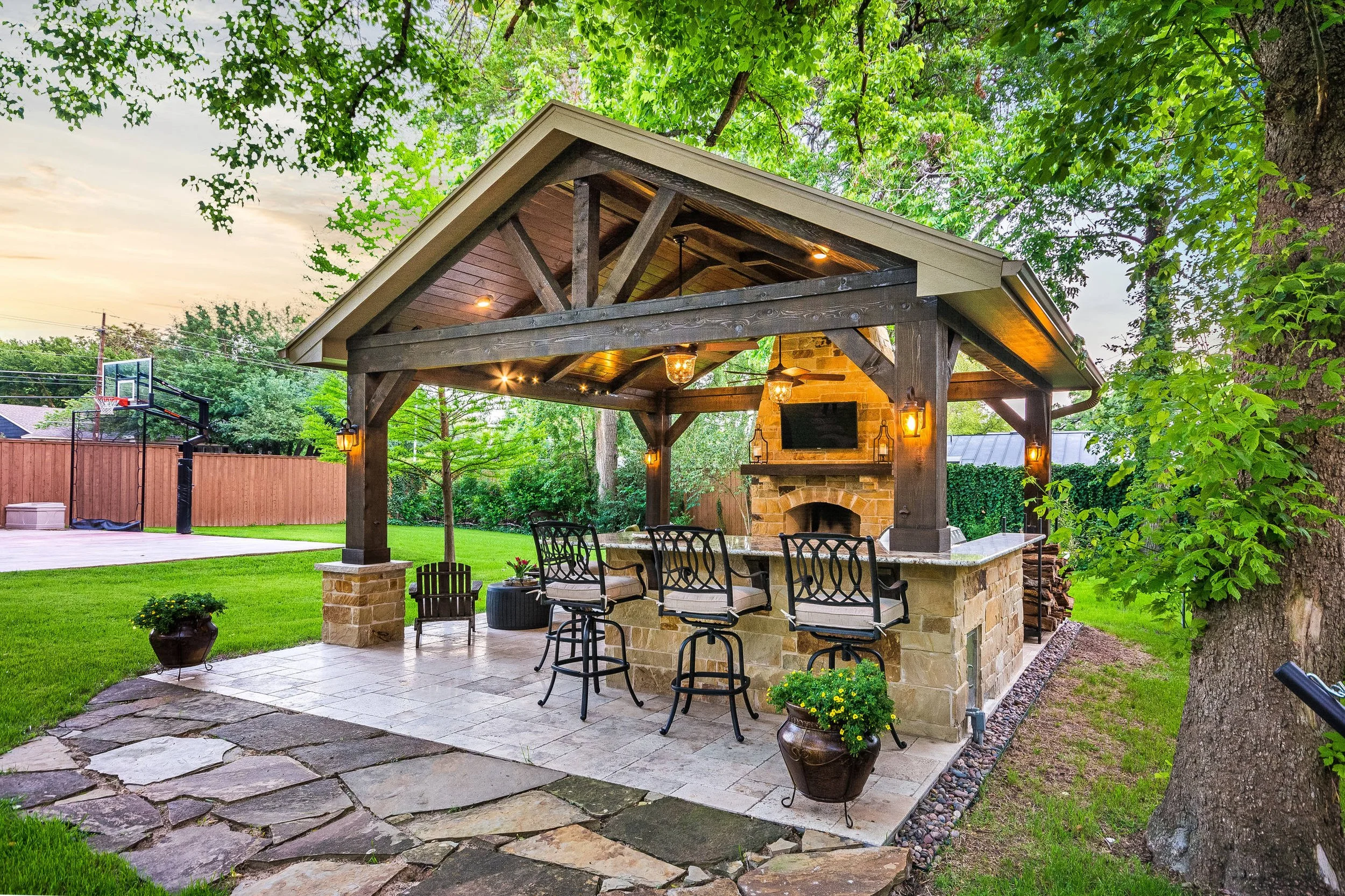 Custom Garden Design & Outdoor Living Area Creation